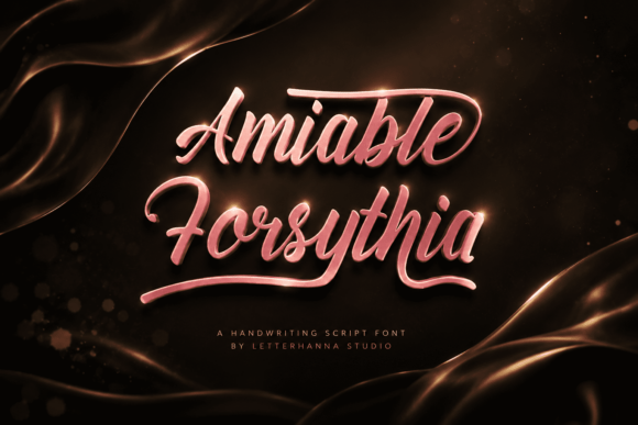 Amiable Forsythia: A Charming Script Font