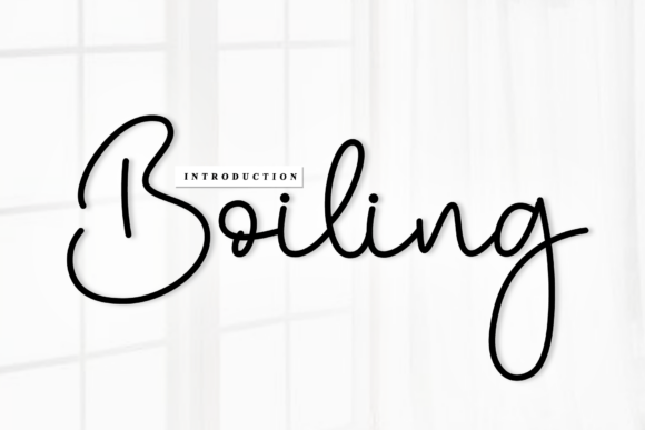 Boiling: A Handwritten Font for Stunning Web Design