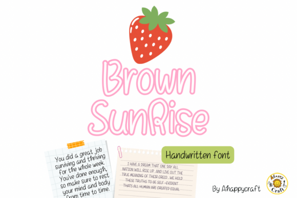 Bring Charm to Your Creations with Brown Sunrise Font