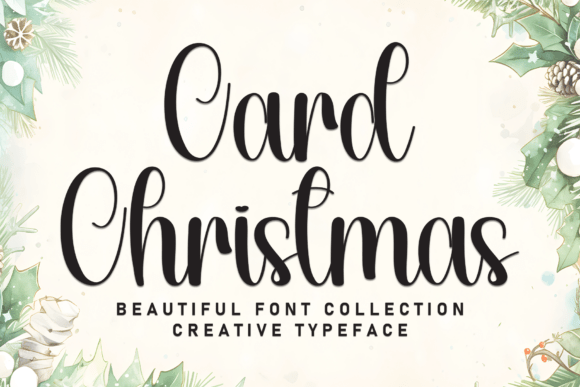 Card Christmas: A Charming Font for Editorial Design