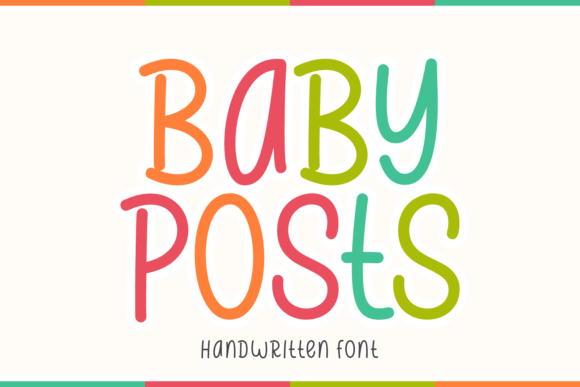Charming Baby Posts: A Perfect Handwritten Font for Crafters