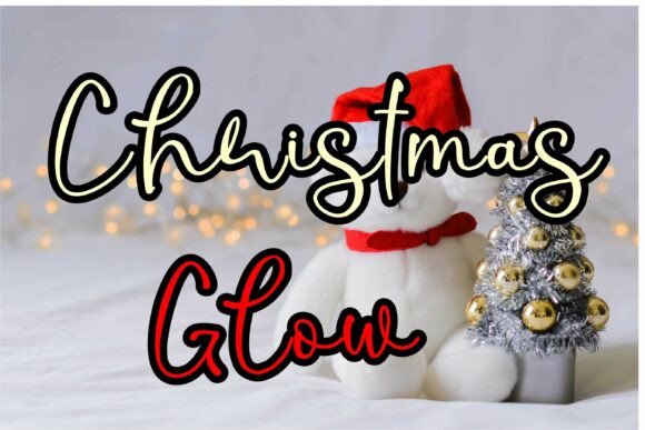 Christmas Glow: A Festive Script Font for Creative Projects