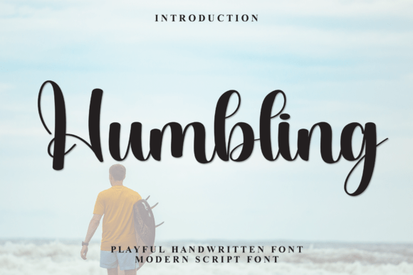 Discover Humbling: A Charming Handwritten Display Font for Web Design