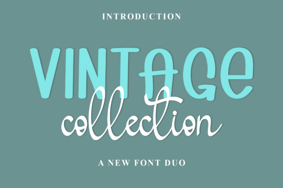 Embrace Retro Charm with Vintage Collection Font