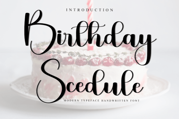 Enhance Your Brand with Birthday Scedule Font