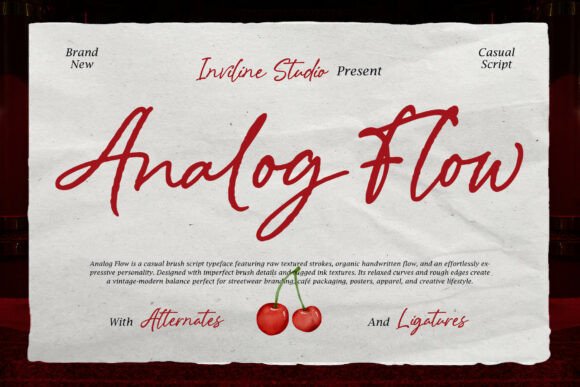 Enhancing Web Design with Analog Flow Font
