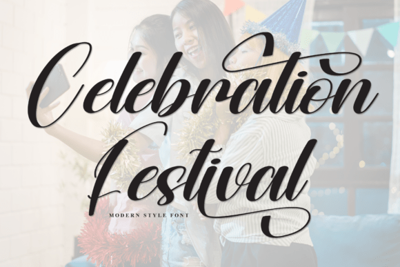 Exploring Celebration Festival: A Charming Handwritten Font