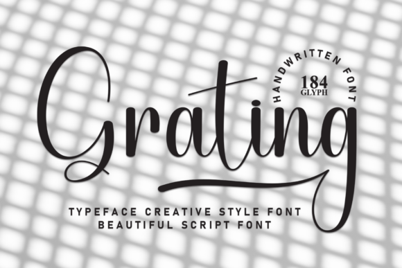 Grating: A Handwritten Font for Professional Branding
