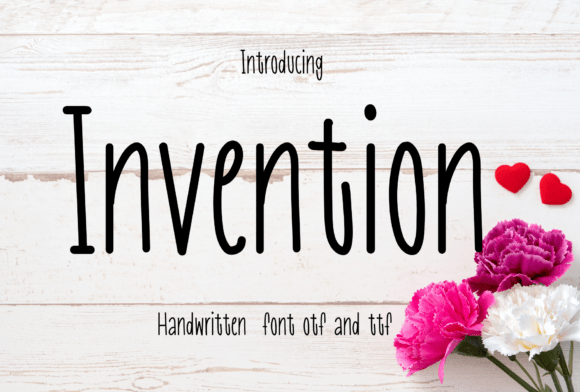 Invention: A Charming Handwritten Font for Creative Marketers
