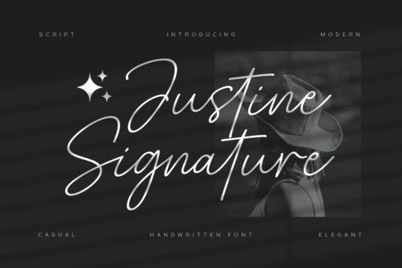 Justine Signature: A Stylish Script Font for Eye-Catching Campaigns