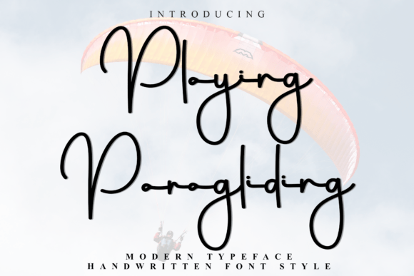 Playing Paragliding: A Versatile and Eye-Catching Script Font
