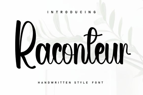 Raconteur: A Handwritten Font for Crafters and Makers