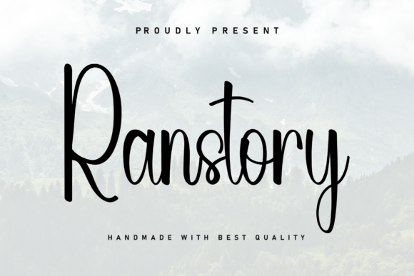 Ranstory: A Handwritten Font for Creative Web Design