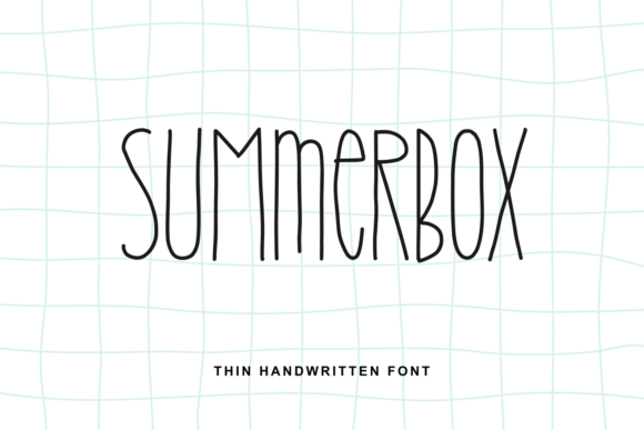 Summerbox: A Quirky Handwritten Font for Editorial Flair