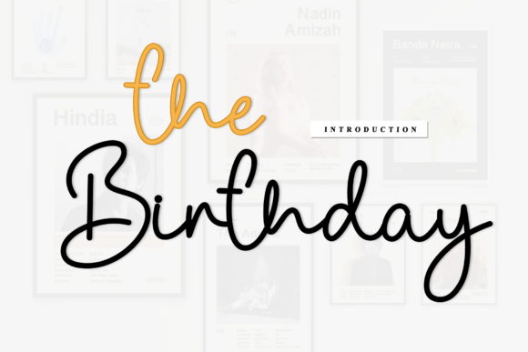 The Birthday: A Handwritten Font for Captivating Web Design