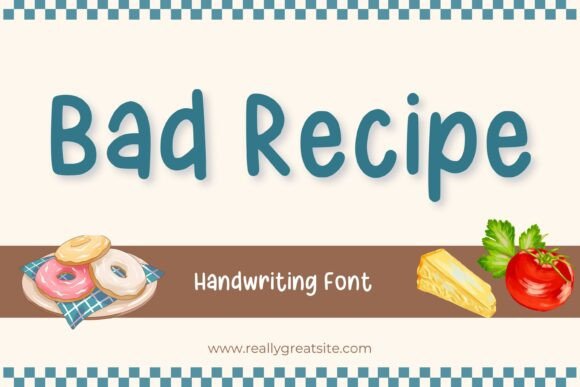 Transform Your Brand with Bad Recipe: A Charming Script Font