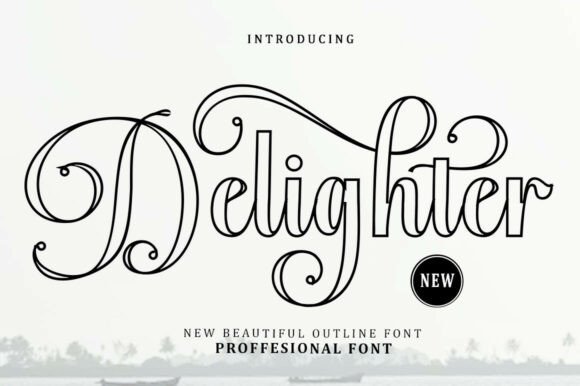 Transform Your Brand with Delighter Outline Font