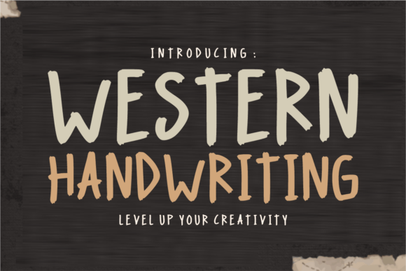 Western Handwriting: A Bold Font for Engaging Visuals